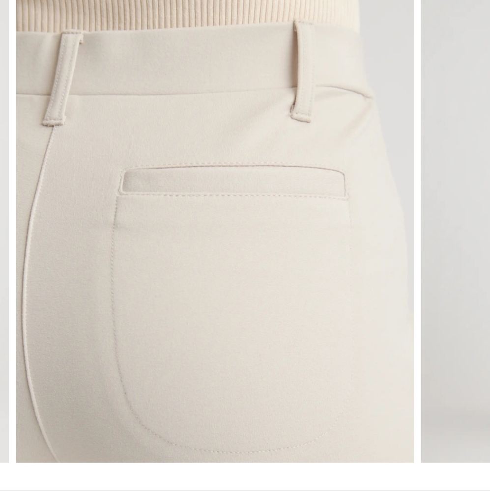 Quince Ultra 4 Pocket Ponte Straight Leg Pants In BLACK - Picture 8 of 11